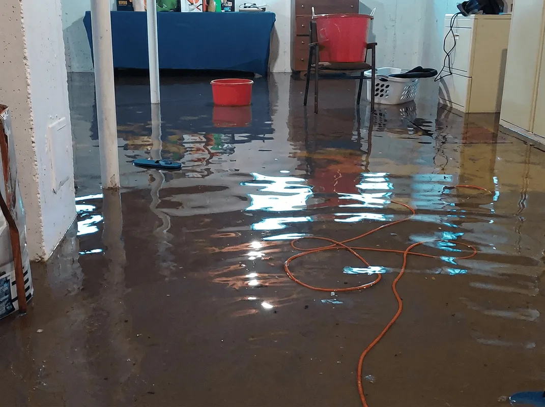 Basement with boiler, cabinets and washing machine completely flooded in Reno, NV