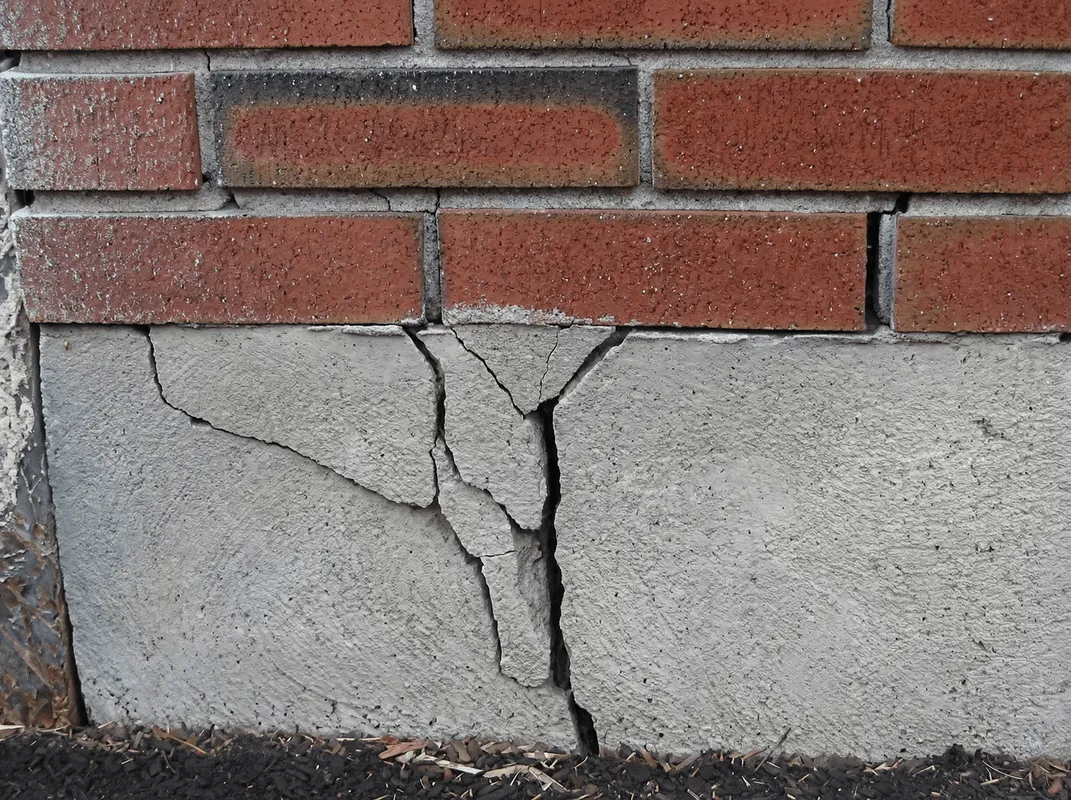 Concrete foundation with serious structural damage in Reno, NV